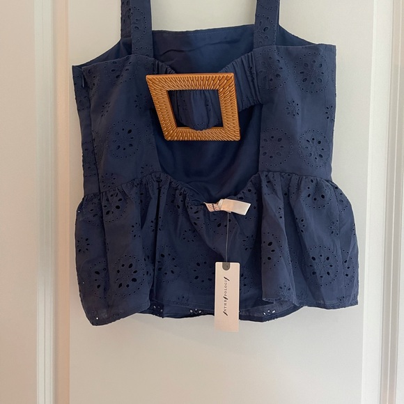 Anthropologie Hutch wooden buckle Dorri shirt - Picture 5 of 5